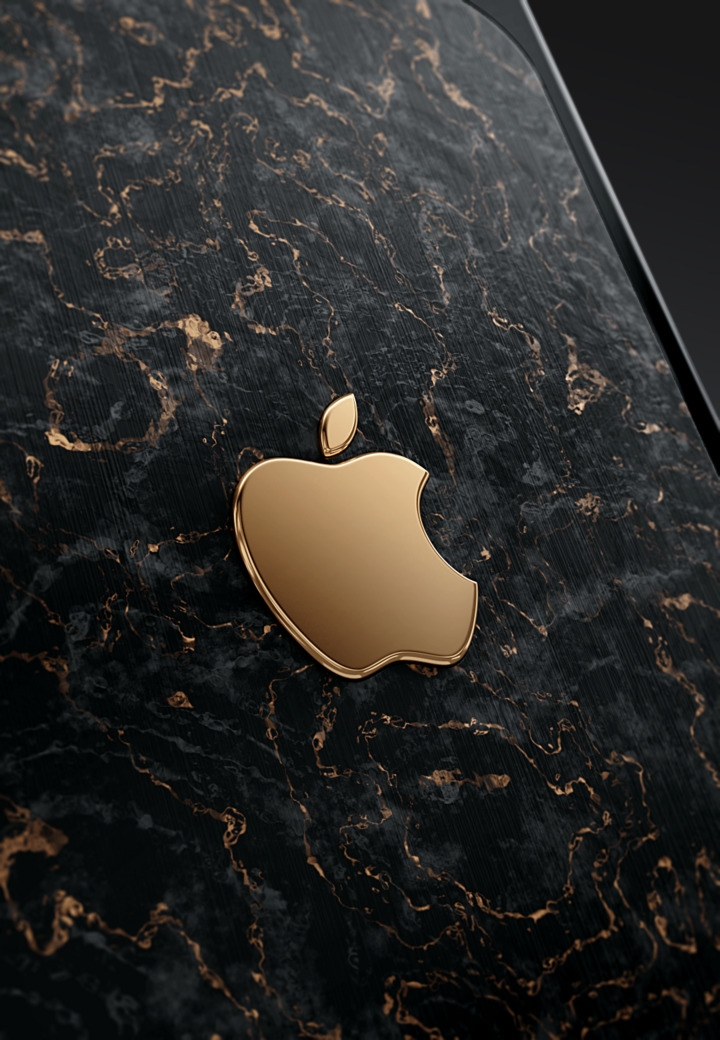 Apple 标志 黄金 Apple